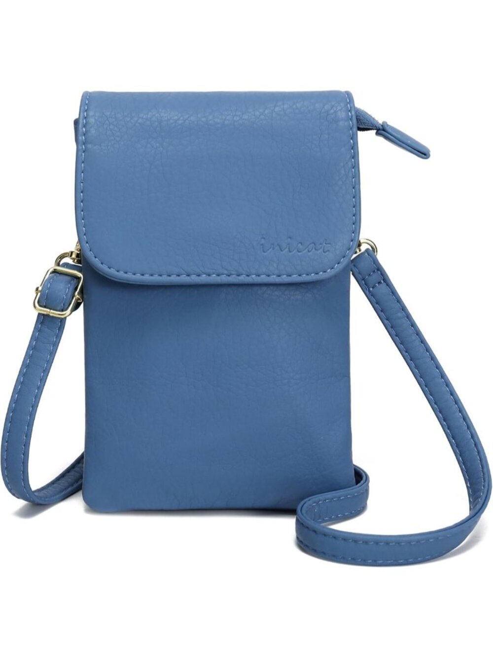 Chic Vegan Leather Crossbody Bag for Women | Lightweight Phone Purse & Wallet